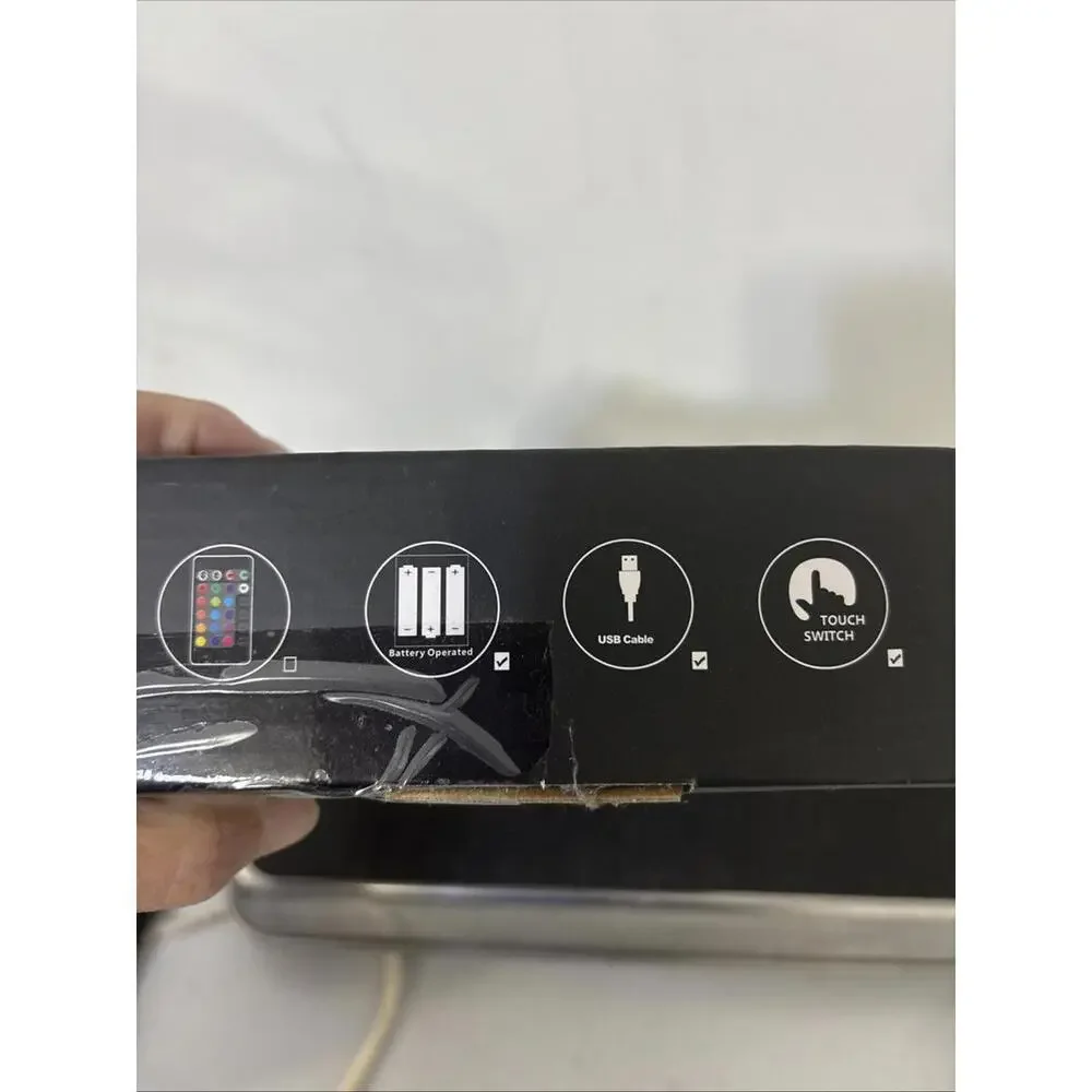 AIHYING‎ Cool Night Light,16 Color Night Light,3D LED Lamp with Smart Remote C